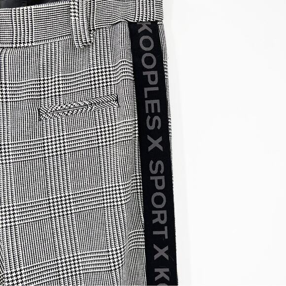The Kooples Slim Fit Houndstooth Logo Tape Trousers 2 (8 US) - Picture 5 of 9